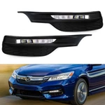 Oem Spec White Led Fog Light Kit W/ Bezel, Wiring For 2016-17 Honda Accord Sedan. Fixed Price $83.09.