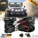 2-LEAD Wiring Harness Kit On-off Rocker Switch Relay Led Work Light Pods Bar 12V. Fixed Price $10.99.