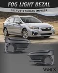 Fog Light Bezels Cover For 2017 2018 2019 Subaru Impreza Front Bumper Lamp Frame. Fixed Price $30.99.