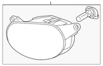 Genuine Audi Fog Lamp Assembly 4L0-941-699-F. Fixed Price $259.14.