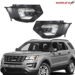 Fit 2016-2017 Ford Explorer Bumper Fog Light Halogen W/bezel Left+right Side. Fixed Price $158.99.