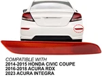 For Rear Reflector 2014 2015 Honda Civic Coupe 2016-2018 Rdx Passenger Side. Fixed Price $18.21.