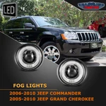 For 06-10 Jeep Commander Grand Cherokee 05-09 Dodge Dakota Fog Lights Clear Lens. Fixed Price $51.99.