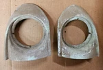 Pair 1946 1947 1948 Lincoln Continental Zephyr Fog Light Chrome Bezel Fomoco Oem. Fixed Price $76.30.