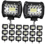 Led Pods: Spot Lights 12000LM Triple Row Muvkqc PODS-60W 20PCS. Fixed Price $121.01.