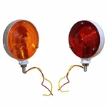 Kubota Tractor Warning Light Set Hazard Style With White Frame For Red & Amber. Fixed Price $39.20.