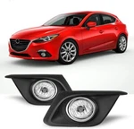 Clear Lens Fog Lights For 2014-2016 Mazda 3 Factory Driving Bumper Wiring Pair. Fixed Price $59.99.