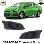Front Fog Lights Cover Textured Left & Right Side For 2012-2016 Chevrolet Sonic. Fixed Price $44.00.
