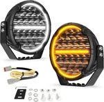 Colight 9" Off-road Led Driving Lights W/yellow Drl Auxiliary For Truck Utv Suv. Fixed Price $219.99.
