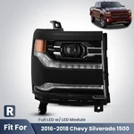 For 2016-2018 Chevy Silverado 1500 Led Projector Headlight W/module Primed Right. Fixed Price $158.00.