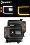 Alpharex Black Luxx Led Headlights For 2015-2018 Gmc Sierra 1500/2500/3500. Fixed Price $745.00.