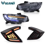 Headlights W/blue Animation+led Tail For 17-21 Honda Civic Hatchback. Fixed Price $574.99.