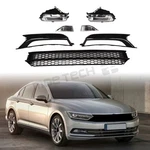 Fits For Volkswagen Passat 2012-2015 Front Bumper Lower Grille & Fog Light Kit. Fixed Price $81.99.
