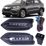 One Set Led Fog Lights W/wiring + Switch Covers For Honda Hrv Hr-v 2019-2022. Fixed Price $56.99.