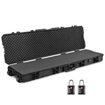 Yescom 53" Tactical Rifle Long Gun Hard Case Roller Tsa Padlock Portable. Fixed Price $199.90.