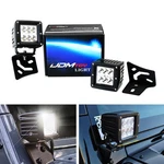 48W Led Driving Pod Lights W/ A-pillar Bracket, Wiring For Jeep Wrangler Tj Jk. Fixed Price $65.09.