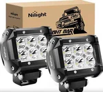 Nilight 2PCS 18W 1260LM Spot Driving Fog Off Led Lights, White. Fixed Price $35.64.