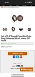 Black Horse PL9251FR 5.3" 51W Round Red Housing Fog/headlight Led Kit Nib. Fixed Price $108.00.