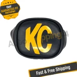 Kc Hilites 5303 3" Rectangular Black Vinyl Light Covers With Yellow Logo. Fixed Price $43.96.