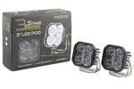 SS3 3" Sae/dot White Pro Led Pod (pair) Driving Optic W/amber Backlight. Fixed Price $339.96.