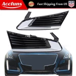 Replacement Front Bumper For Cadillac Cts 2014-2019 Lh+rh Side Fog Light Cover. Fixed Price $78.80.