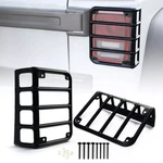 Black Steel Rear Guard Protectors Tail Lights Covers For 07-18 Jeep Wrangler Jk. Fixed Price $26.43.