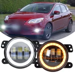 2012 2013 2014 Ford Focus Front Bumper Led Fog Light Lamps Pair 4"INCH Round. Fixed Price $38.99.