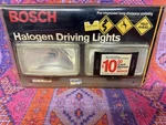 Bosch 22350C Universal Vintage Complete Fog Driving Light Lamp Kit 5-1/2" X 4". Fixed Price $110.00.