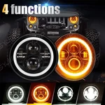 2X 7" Inch Round Led Headlights Halo Eyes For Jeep Wrangler Jk Lj Tj Cj. Fixed Price $49.99.