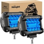 Nilight 4 Inch Led Blue Triple Row 2PCS 60W Pods,. Fixed Price $32.60.
