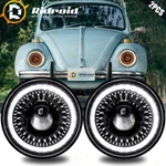 Pair 7" Led Headlights W/start-up Gradient Welcome Halo For Vw Beetle Classic. Fixed Price $80.97.
