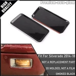Front Fog Light Lamp Cover Trim For Chevrolet Silverado 2014-18 Smoked Black. Fixed Price $17.49.