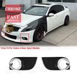 For Infiniti G37 G25 Q40 Sedan 2010-2015 Front Fog Light Cover With Chrome Ring. Fixed Price $85.99.