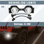 4 Inch Led Fog Light For Jeep Gladiator Jt 2018-2022 Driving Pair. Fixed Price $49.60.