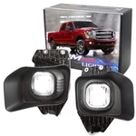 Complete Fog Lamp Kit W/ White Led Lights, Wiring, Bezels 2011-16 Ford F250. Fixed Price $78.09.