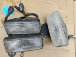 Vintage Bosch SAEF99 Halogen Fog Lamps W/wiring Harness Rectangular - Lot Of 3. Fixed Price $110.00.