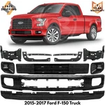 Front Bumper Face Bar Kit With Brackets Set 2015-2017 Ford F-150. Fixed Price $545.00.