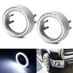 White 40-SMD Led Angel Eyes Halo Rings W/ Shroud For Fog Lights Retrofit Diy. Fixed Price $24.09.