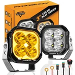 Auxbeam 3" Led Work Pods Bar Spot Truck Offroad 4WD Driving Fog Lights Drl. Fixed Price $144.49.