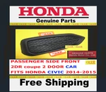 Bumper Grill Foglight Cover Passenger Side Oem Honda Civic Coupe 2DR 14-15. Fixed Price $79.45.