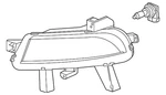 Genuine Gm Passenger Side Front Fog Lamp 09011022. Fixed Price $134.09.