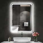 20" X 28" Round Led Bathroom Mirror With Lights 3D Backlit Color Tem.... Fixed Price $185.16.