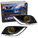 Yellow Lens Fog Light Kit W/ Bulbs/bezels/relay Wire For 2015-19 Nissan Versa 4D. Fixed Price $58.09.