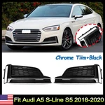 Front Bumper Fog Light Grille For Audi A5 Line S5 Lamp Cover Bezel 2018-20. Fixed Price $56.57.