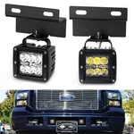 White 24W Led Lower Grille Fog Light W/ Bracket/wirings 05-07 Ford F250 F350. Fixed Price $72.09.