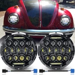 Dot Pair 7" Inch Round Led Headlights Hi-lo Beam Drl For 1950-1979 Vw Beetle. Fixed Price $40.99.