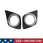 Pair Front Bumper Fog Light Cover Trim Bezel For Toyota RAV4 2009-2012. Fixed Price $17.99.