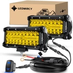 7 420W Led Light Bar Spot Flood Combo 2PCS Work Pods Offroad Driving Fog Suv. Fixed Price $45.00.