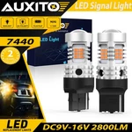 Auxito Amber 7443 7440 Led Turn Signal Bulb Flicker-free Light For Honda Toyota. Fixed Price $18.04.