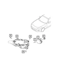 Genuine Mopar Fog Lamp Right 68314128AA. Fixed Price $352.80.